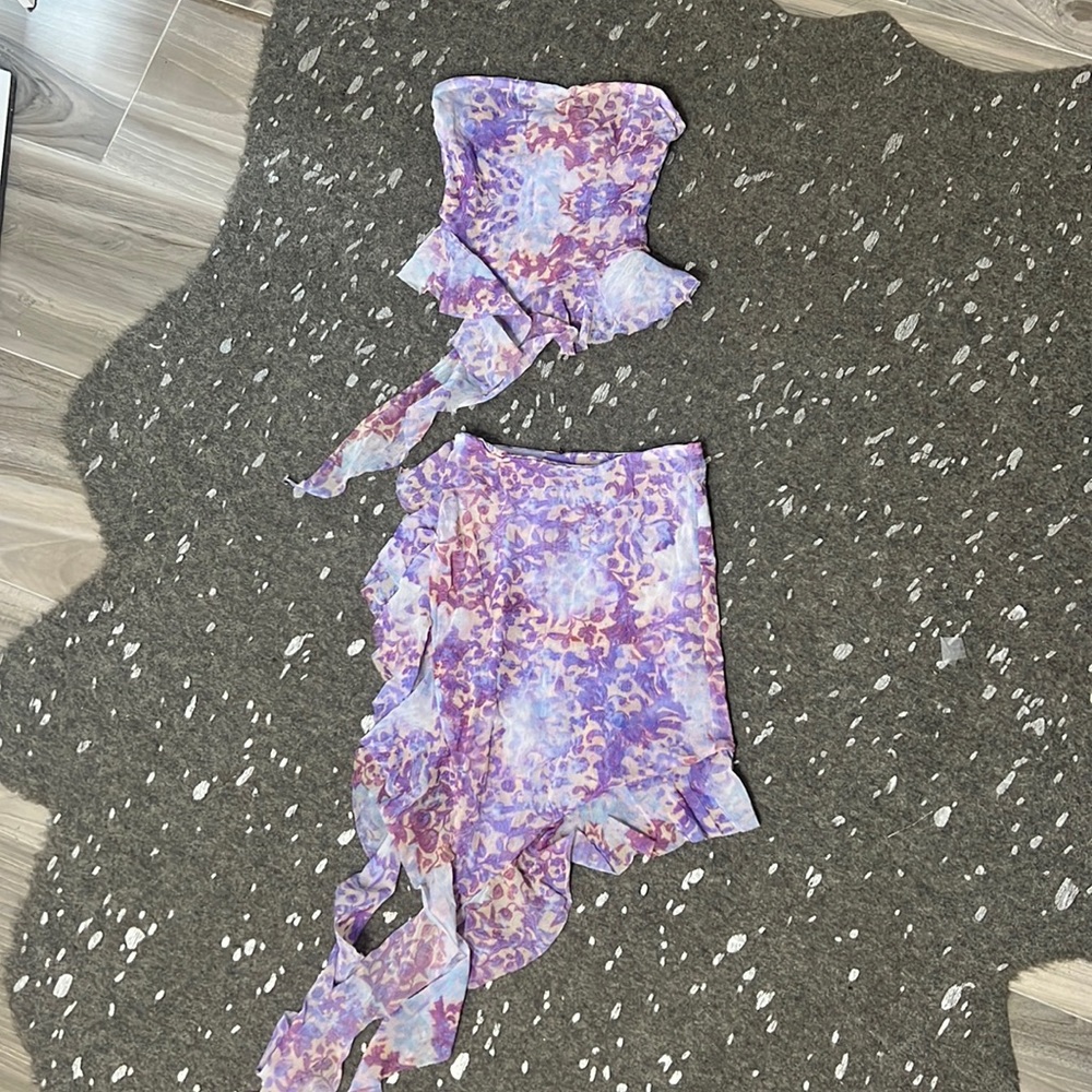 Wisterial Mesh Top & Skirt Set 🌸